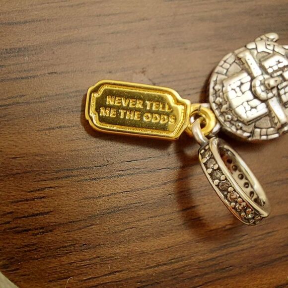 925 Silver Star Wars Millennium Falcon Dangle Charm - Picture 4 of 9